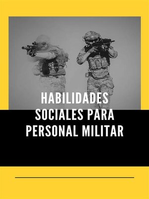 cover image of Habilidades sociales para personal militar